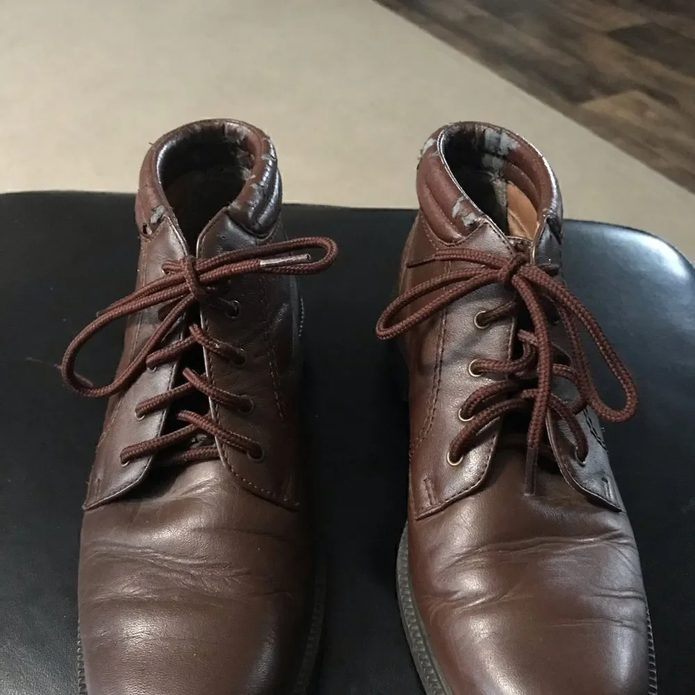 Vintage Dane Leather Kids Shoes Brown Size 4K